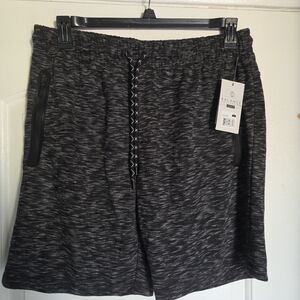 Men's Black Shorts Balance Collection Space Dye Flex Large